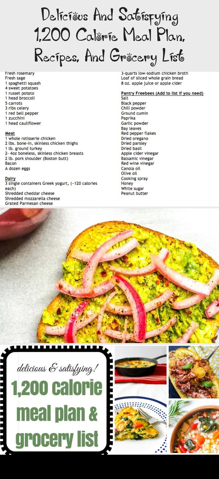 1 200 Calorie Meal Plan Grocery List Via Ally s Cooking 