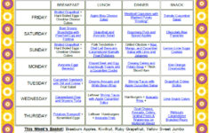 1 Most Effectif Of Weekly Diet Meal Plan Plan For Success