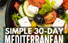 30 Day Mediterranean Diet Meal Plan For Weight Loss