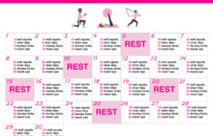 30 Day Summer Body Challenge Free Printable Workout
