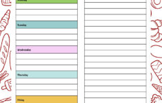 6 Best Free Printable Meal Planner Calorie Charts