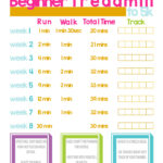 Beginner Treadmill To 5k Printable And Weekly Weight Loss