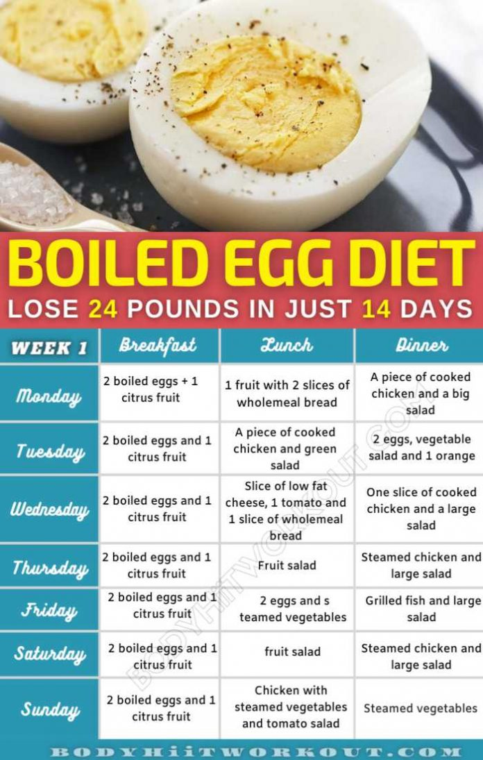 Boiled Egg Diet Lose 24 Pounds In Just 2 Weeks