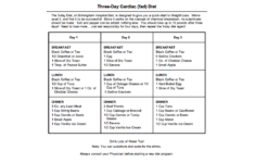 Cardiac Diet Three Day Cardiac Diet lose 10lbs In 3