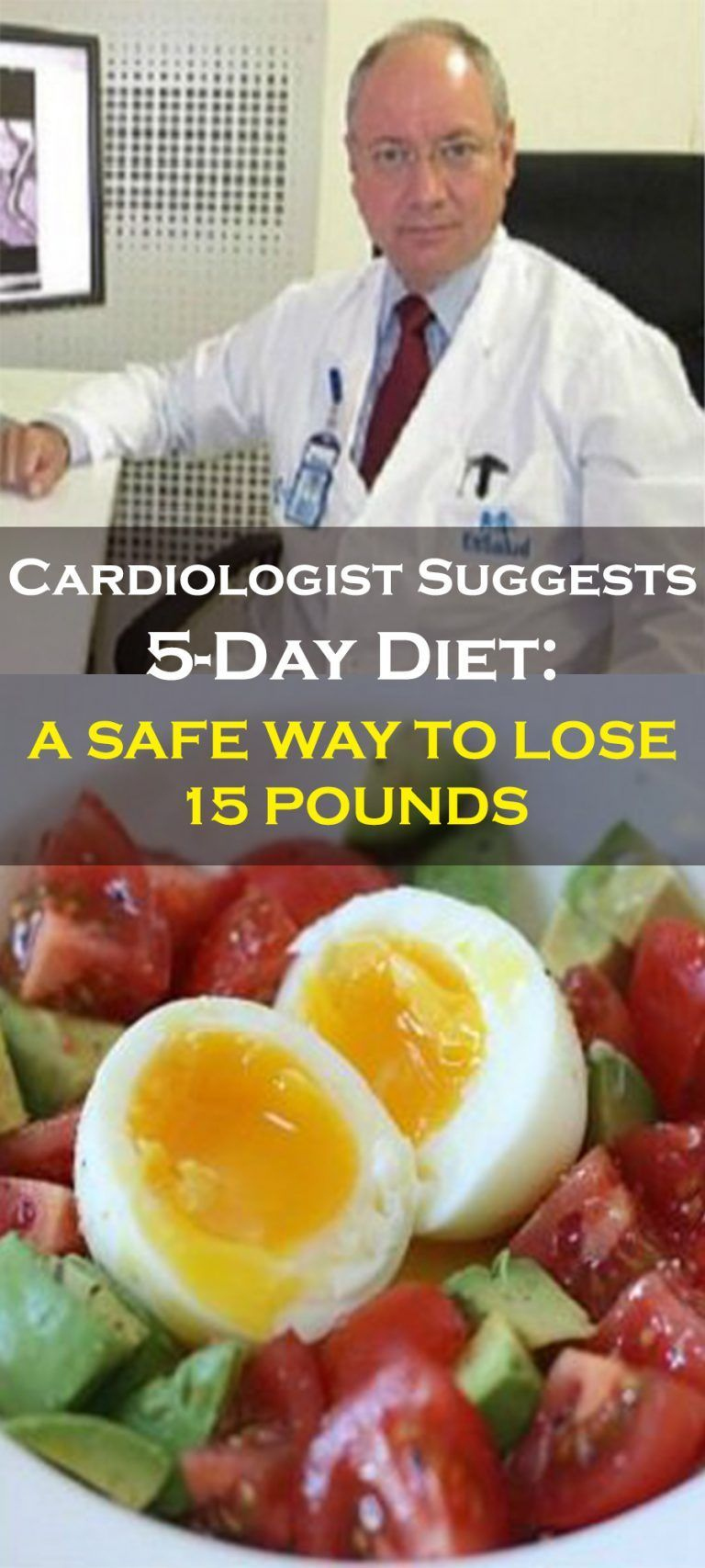 Cardiologist Suggests 5 Day Diet A Safe Way To Lose 15 