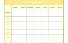 Diet Calendar Printable 45 Printable Weekly Meal Planner