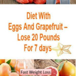 Diet With Eggs And Grapefruit Lose 20 Pounds For 7 Days
