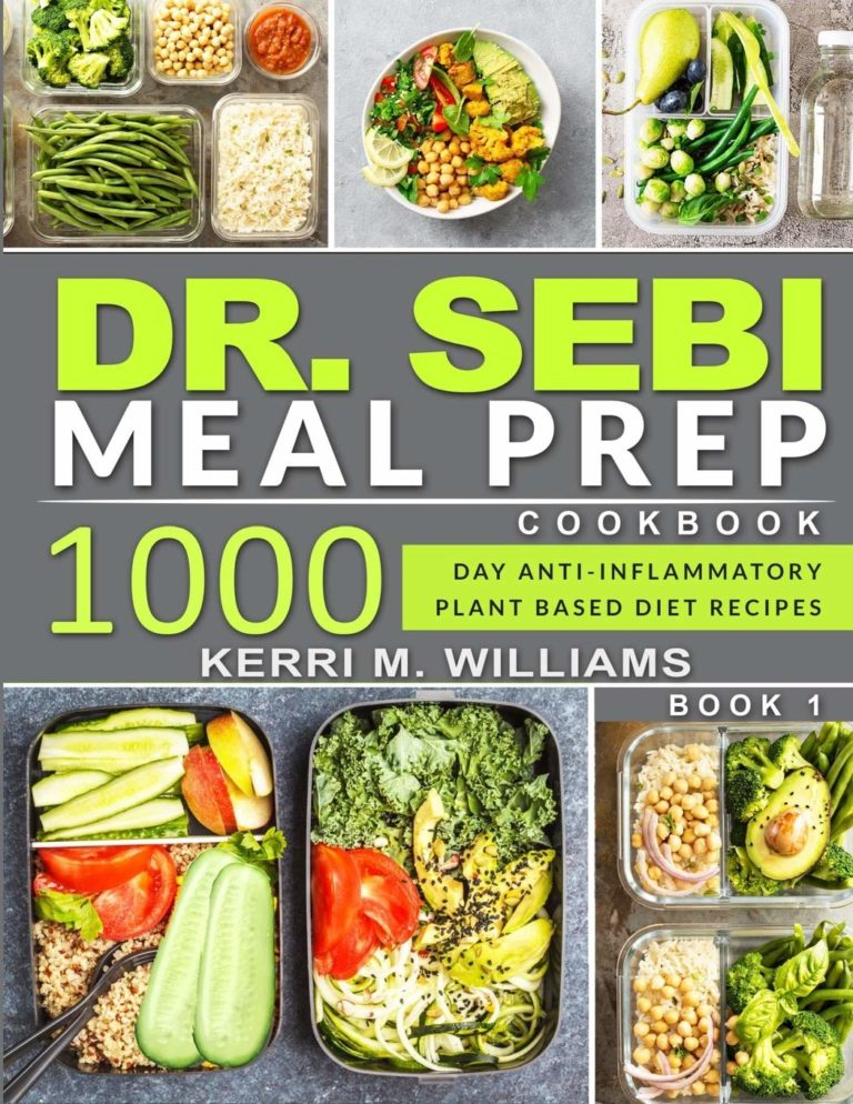 DR SEBI Alkaline Diet Meal Prep Cookbook 1000 Day Quick 