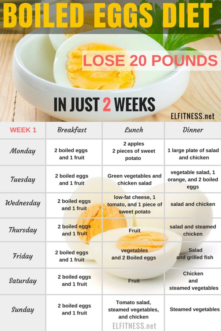 Printable Egg Diet Plan