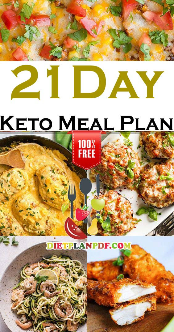 Free 21 Day 3 Week Keto Diet Weight Loss Meal Plan PDF