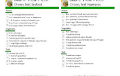 HCG Diet Menu Sample Printable HCG Diet Quick Start