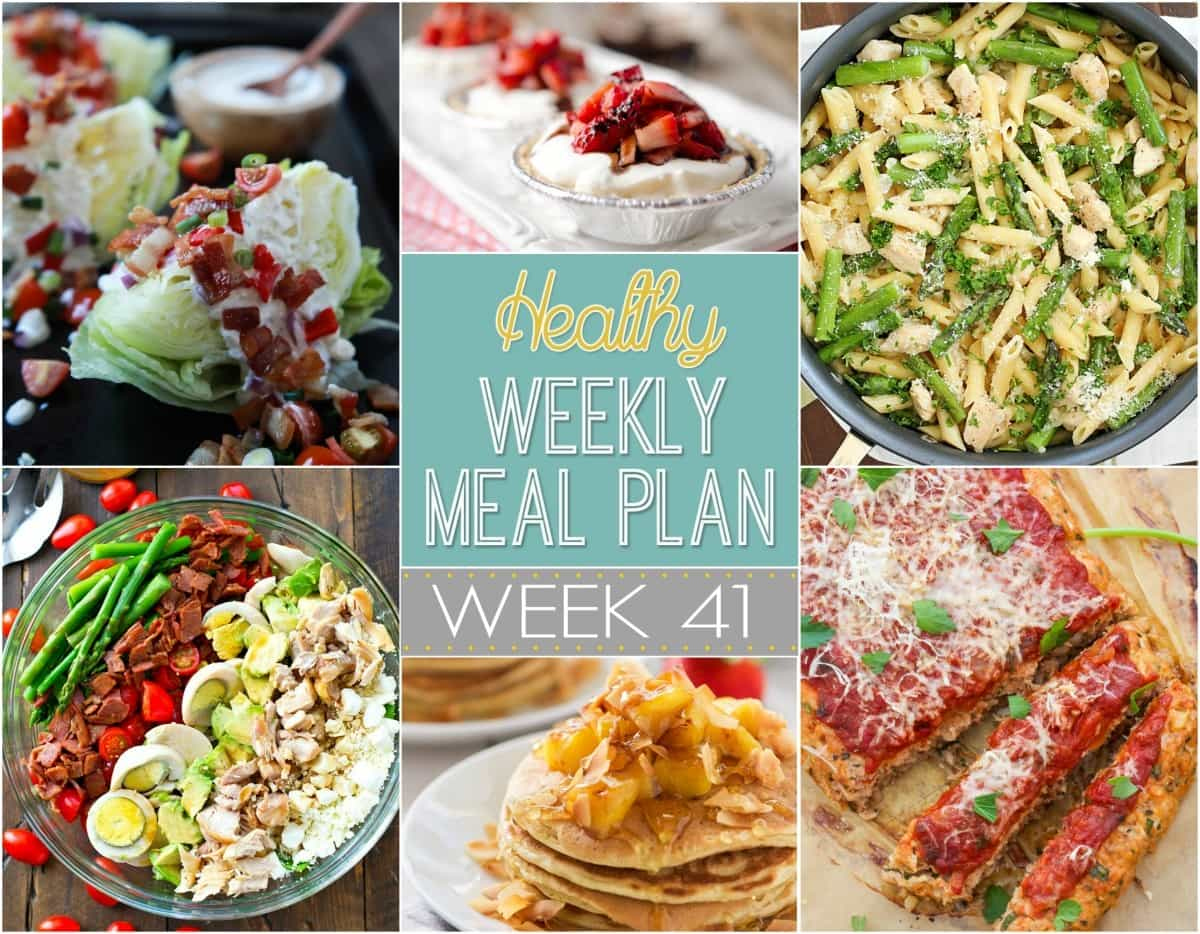 Healthy Weekly Meal Plan 41 Yummy Healthy Easy