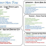 Healthy Weekly Meal Plan Week Of 10 31 15 Greens Chocolate