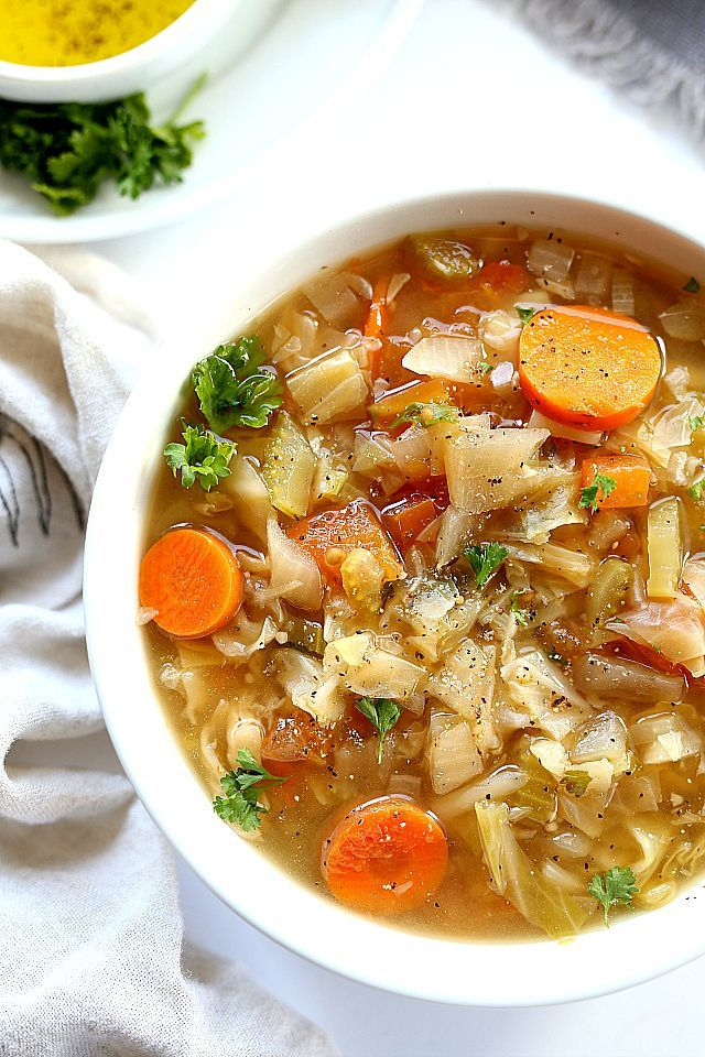 Hearty Cabbage Soup Diet Recipe Slowly Cooked In The Slow 