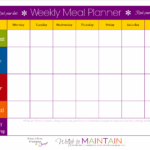 Image Result Wey Dey For Food Time Table Template Weekly