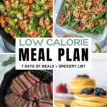 Low Calorie Meal Plan For A Full Week FIXED On FRESH