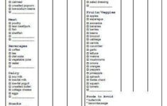 Low Sodium Grocery Foods List With Prices Printable PDF Etsy