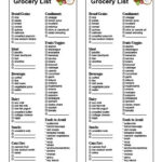 Low Sodium Grocery List Printable Instant Download Etsy