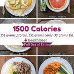 Meal Prep And Printable For 1500 Calorie Day 40 40 20