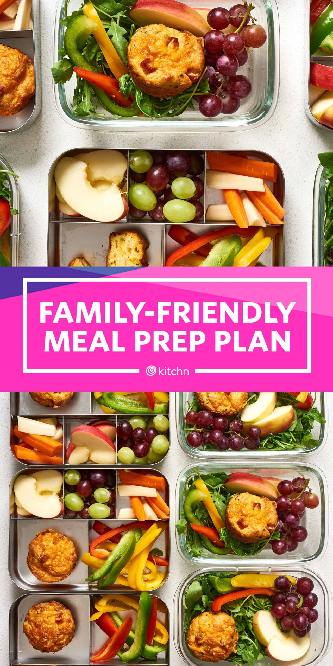 Meal Prep Plan A Week Of Easy Breakfasts Lunches For 4 