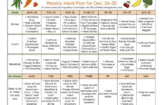 New Meal Plan December 24 Thru January 6 Whole Foods