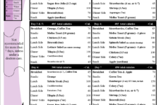 Printable 7 Day 500 Calorie Diet Menu With Grocery List