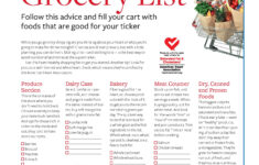 Printable HEART HEALTHY GROCERY LIST Follow This Advice