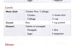 Sample Meal Plan For Low Cholesterol Diet Low