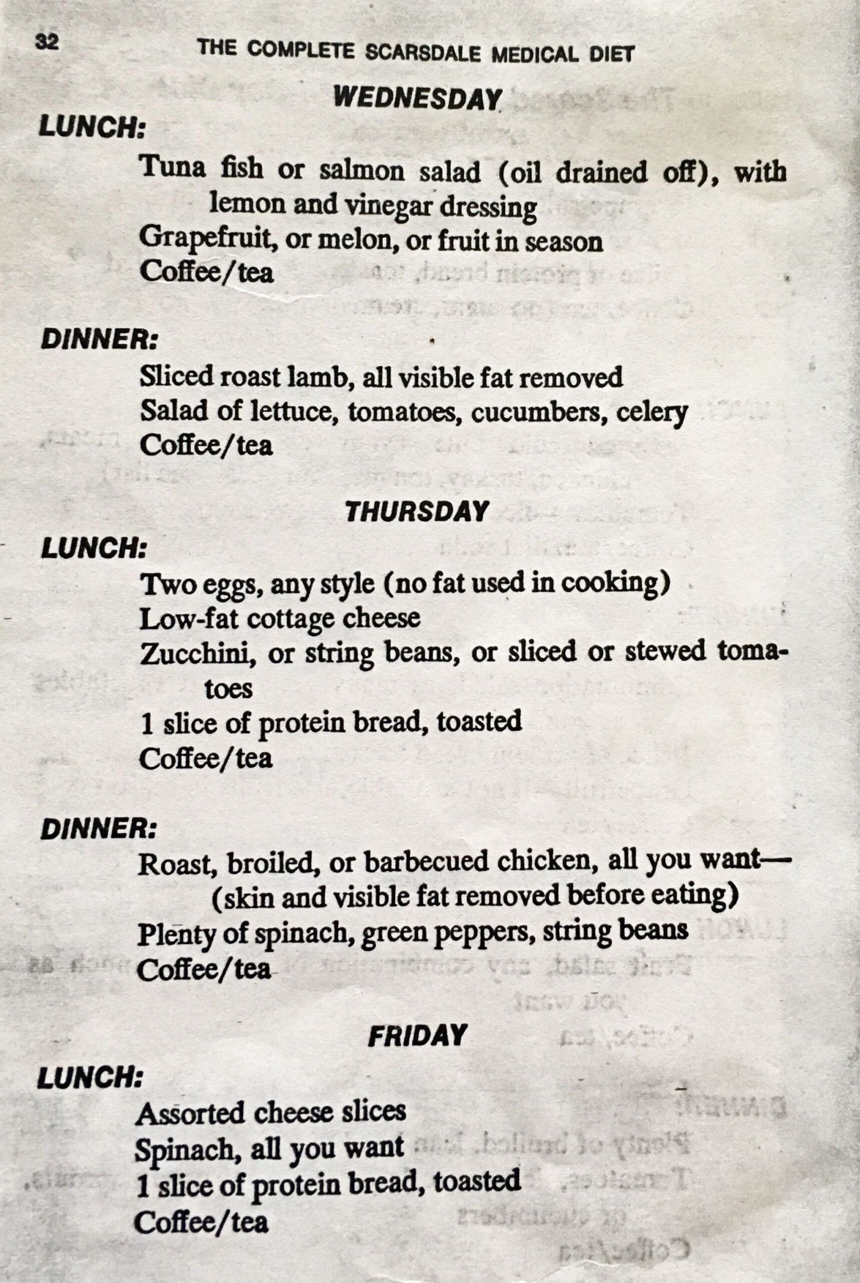 Scarsdale 14 day Diet Page 2 Of 4 14 Day Diet 