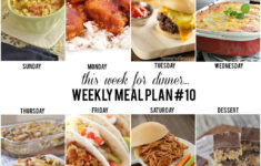 This Week For Dinner Weekly Meal Plan 10 Your Homebased Mom