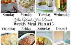 This Week For Dinner Weekly Meal Plan 15 Your Homebased Mom