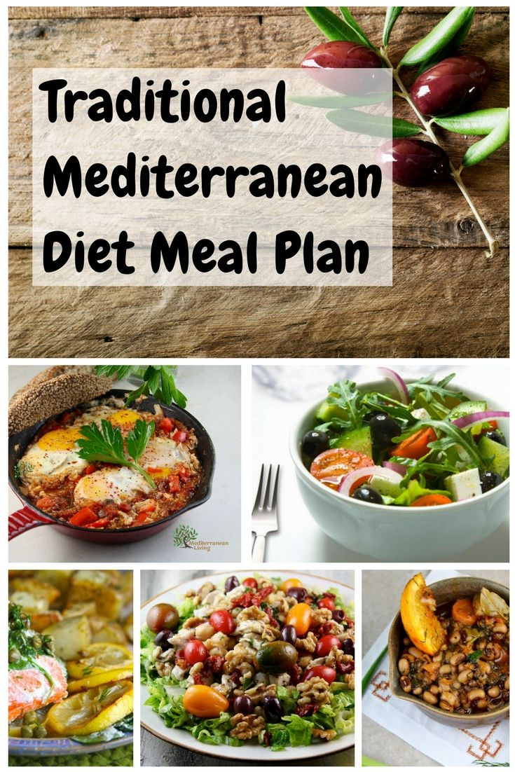 Traditional Mediterranean Diet Meal Plan Mediterranean 