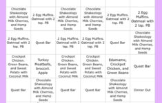 Weekly Meal Plan Danielle Prestejohn