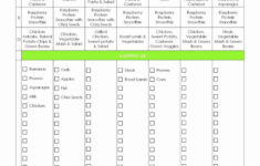 Zone Diet Spreadsheet Db excel