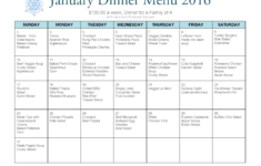 100 A Week Meal Plan For A Family Of 4 Dinner Menu