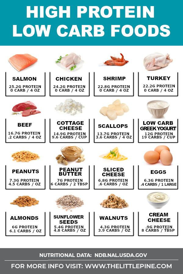 Foods High In Protein Low In Carbs