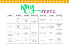 25 Mai Mahlzeit Plan F r Familien Free Printable