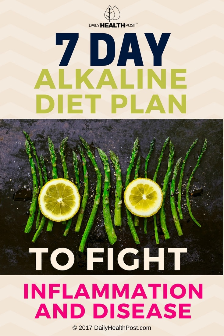 7 Day Alkaline Diet Plan To Fight Inflammation And Disease